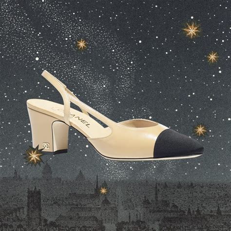 scarpe modello chanel in pelle|Storia delle scarpe slingback di Chanel .